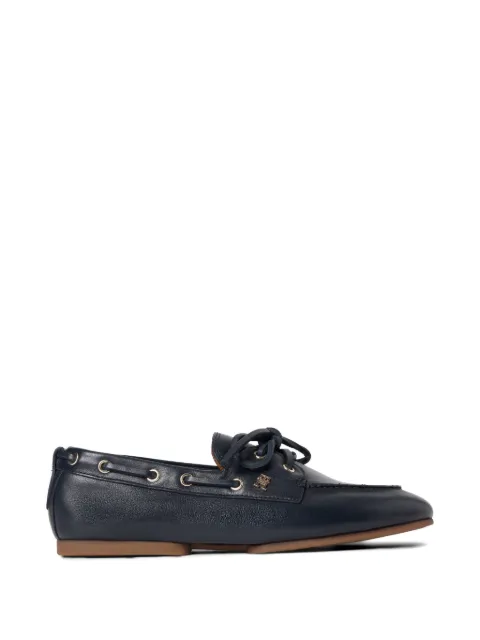 Tommy Hilfiger lace-up monogram boat shoes Blue FW0FW09148DW6