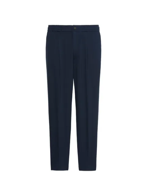 Calvin Klein pleated elasticated-waist trousers Blue LV04LF607GCEF