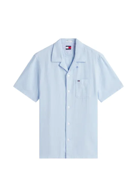 Tommy Hilfiger short-sleeve camp-collar shirt Blue DM0DM23058