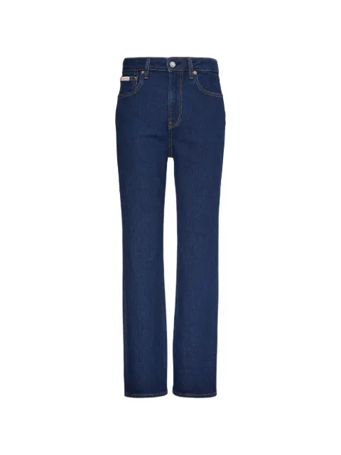 Calvin Klein logo-patch straight-leg jeans Blue LV047F749GGWI