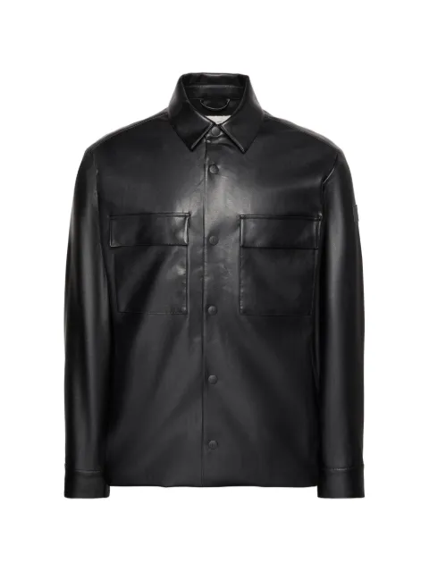 Calvin Klein flap-pocket shirt jacket Brown LV04RE404GUB1