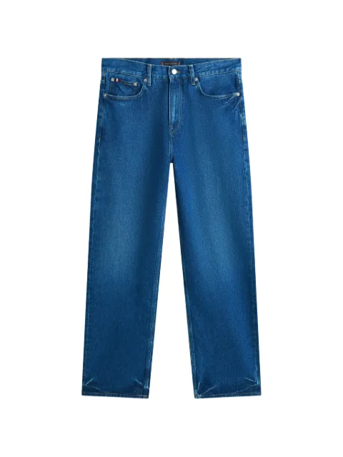 Tommy Hilfiger logo-patch straight-leg jeans Blue MW0MW423281BN