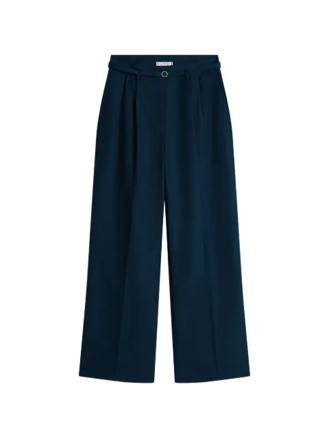 Tommy Hilfiger belted wide leg trousers Blue WW0WW48884C1G