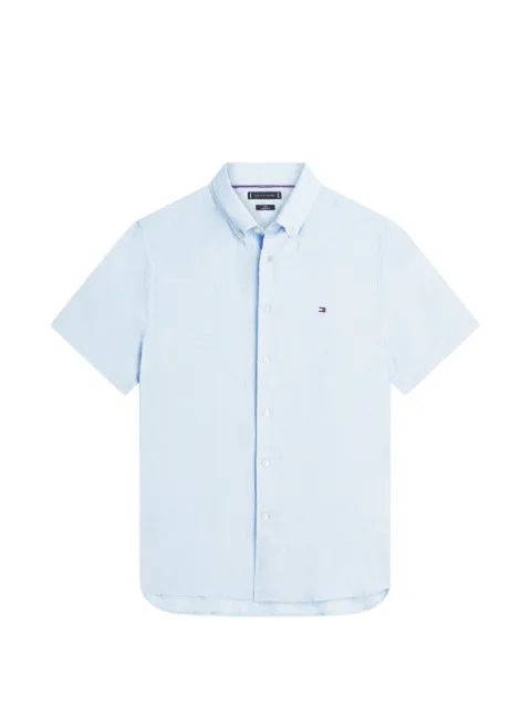 Tommy Hilfiger logo-embroidered shirt Blue MW0MW41531C1O