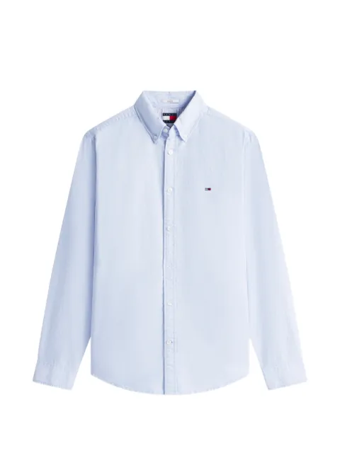 Tommy Hilfiger logo-embroidered button-down shirt Blue DM0DM21298