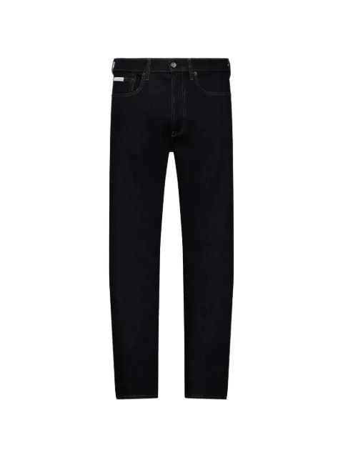 Calvin Klein logo-patch straight leg jeans Blue LV04RF946GN8D