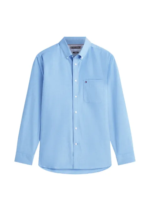 Tommy Hilfiger slim-fit button-down cotton oxford shirt Blue MW0MW422870GY