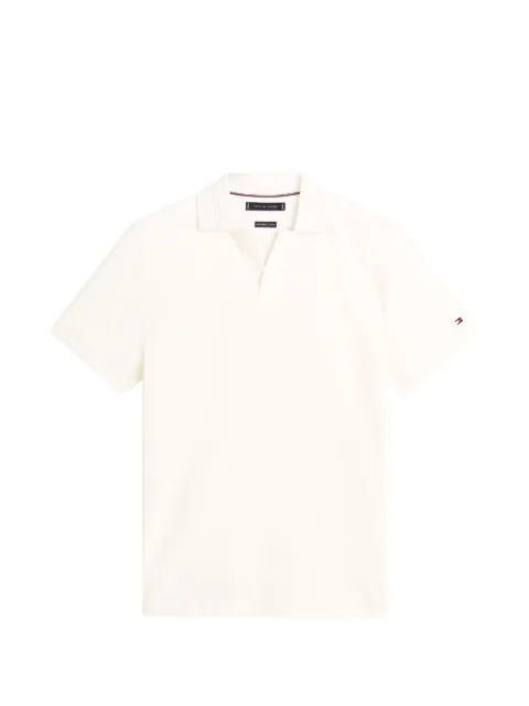 Tommy Hilfiger regular-fit short-sleeve cotton polo shirt Neutrals MW0MW42745Z00