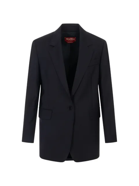 Max Mara Chamonix single-breasted buttoned blazer Blue 2616041051600