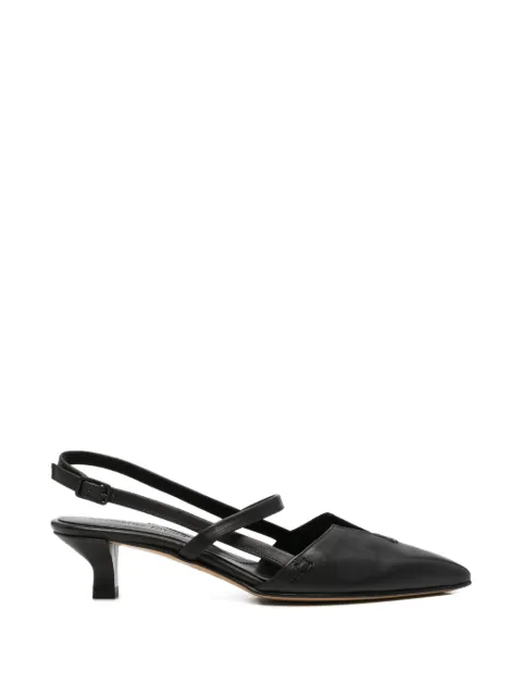 Pomme D´Or pointed-toe slingback pumps Black 4005