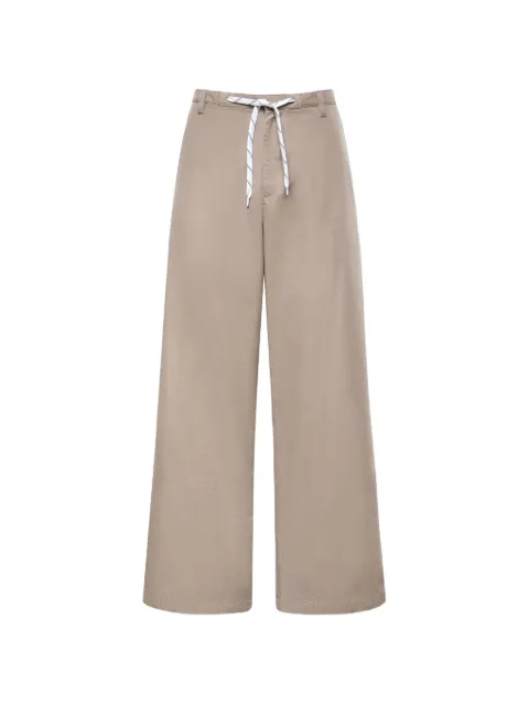 Balenciaga drawstring-waist trousers Brown 871309TKP07