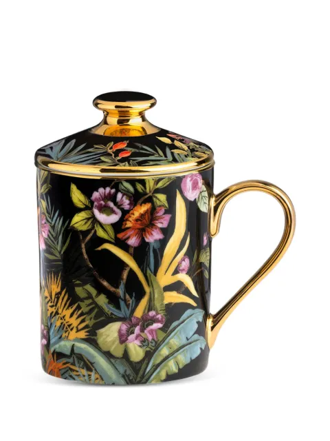 Simone Guidarelli Home Jungle floral mug Black SG2000192