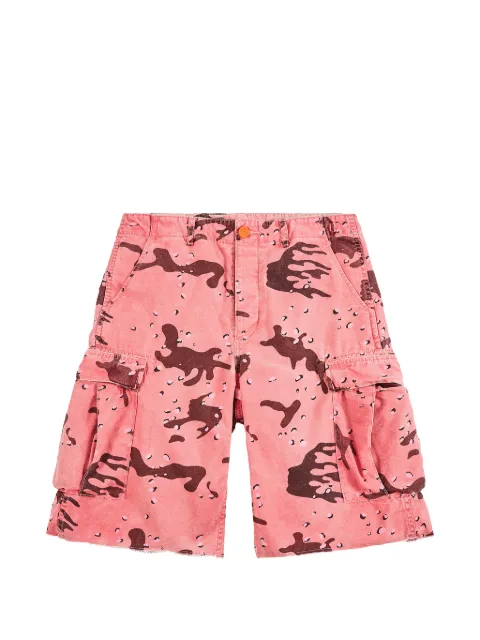 HELLSTAR camouflage-print cargo shorts Pink HSR272