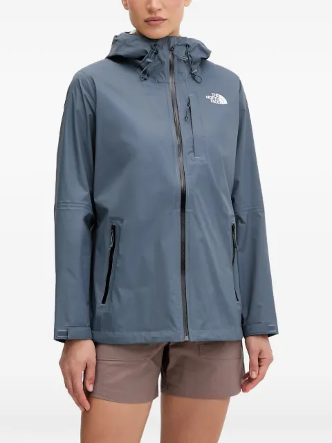 The North Face Alta Vista hooded logo-print raincoat Grey NF0A8BK9
