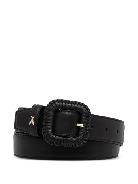 Patrizia Pepe braided-buckle fly belt Black 8W0075L162