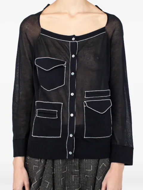 Kiko Kostadinov Kreiner cardigan Black KKWSS26KN09105