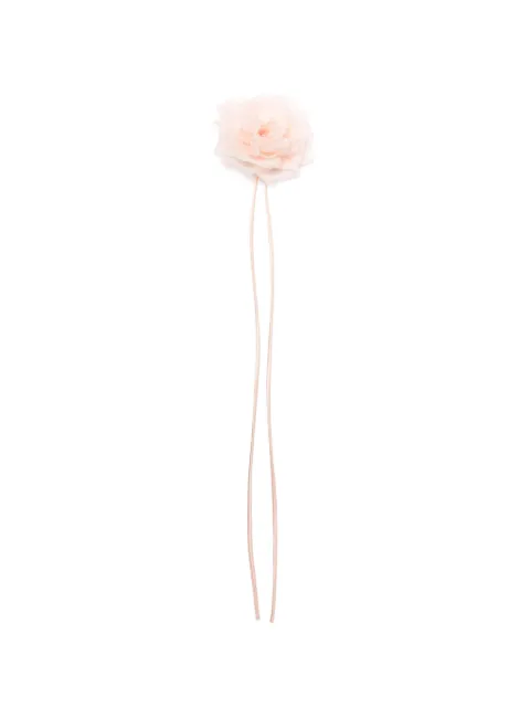 Max Mara Mxario floral-appliqué brooch Pink 2614751012600