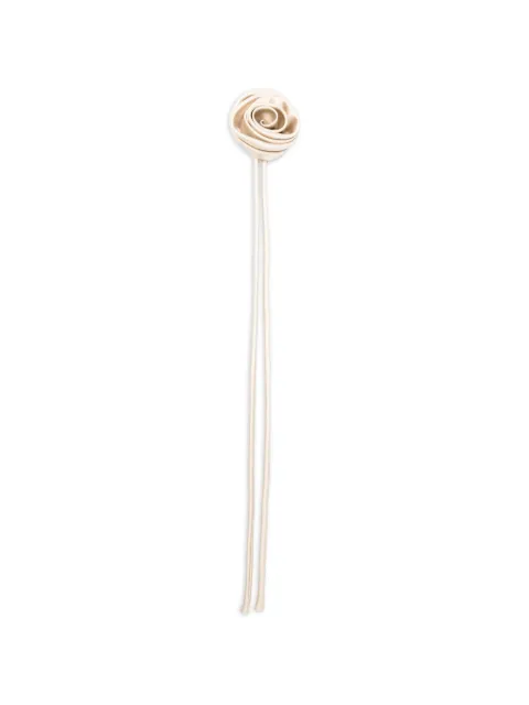 Max Mara Mxamoschea floral-appliqué brooch Neutrals 2614751022600