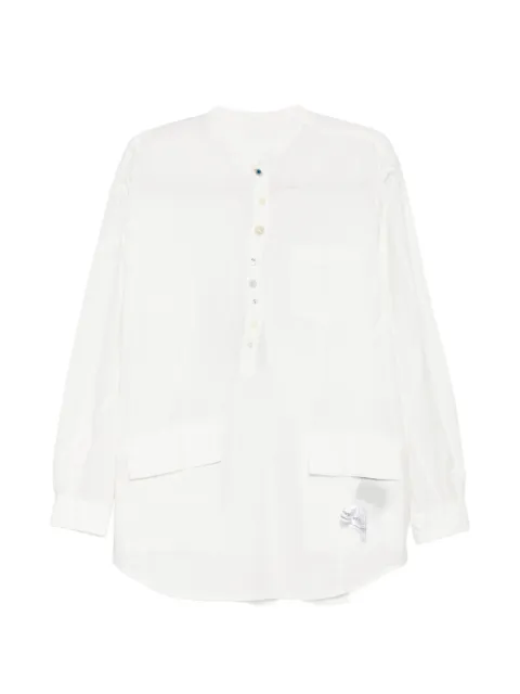 Undercover button-placket pocket-detail shirt White UC1F44011WHITE
