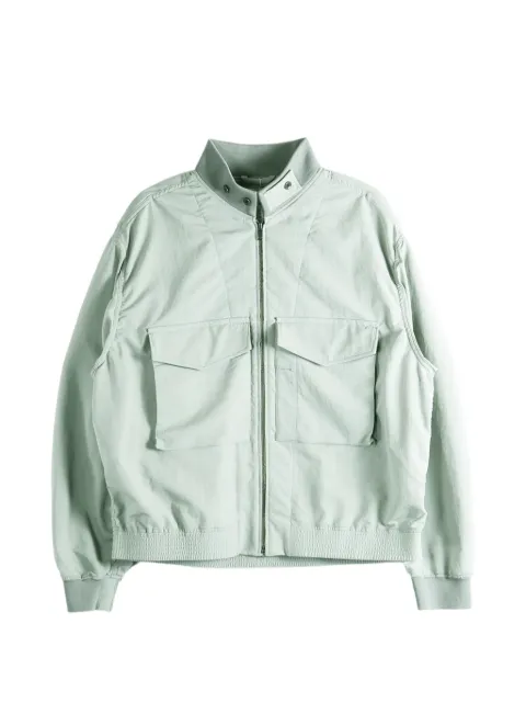 Nanamica panelled flap-pocket jacket Green S26SA042