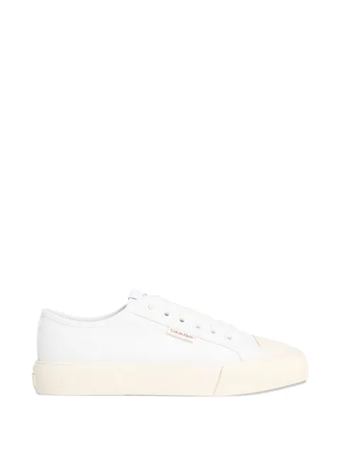 Calvin Klein Luna logo-patch platform sneakers White HW0HW02975YBR