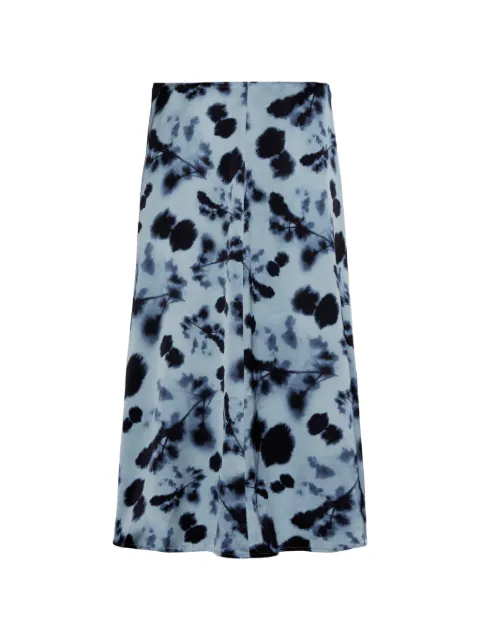 Calvin Klein printed midi skirt Blue LV044E671G3DV