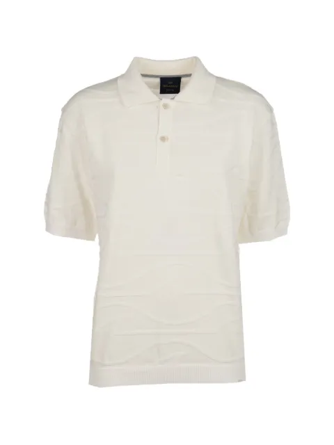 Paul & Shark textured-knit polo shirt Neutrals 26411658