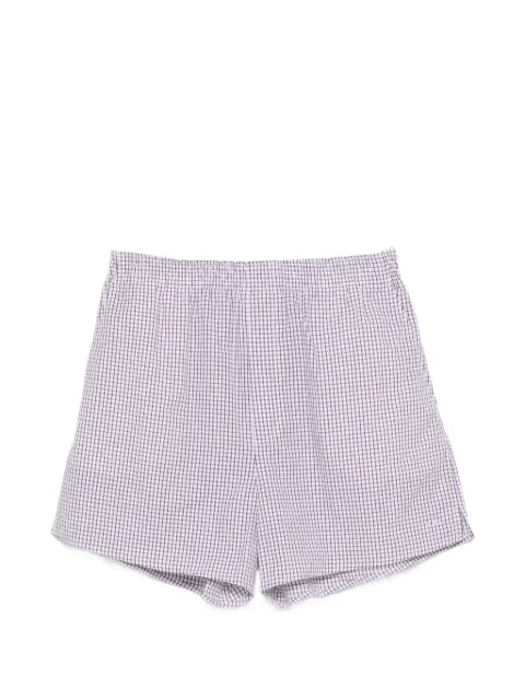 A.P.C. checked shorts White COHNHF10023