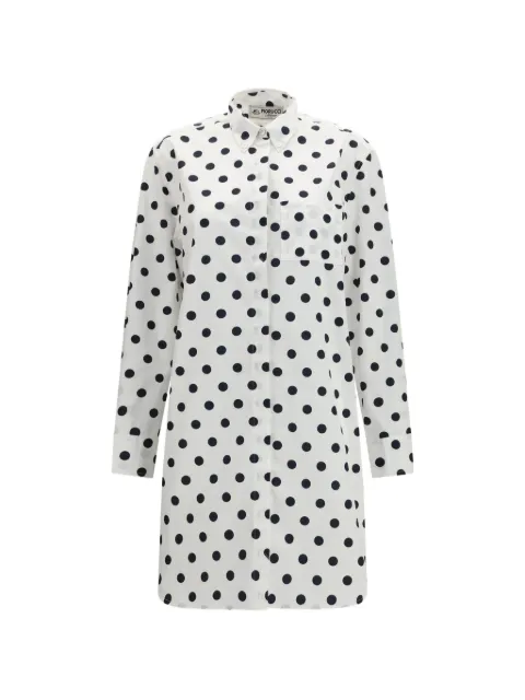 Fiorucci polka-dot shirt dress White W26SSDRI004CO02