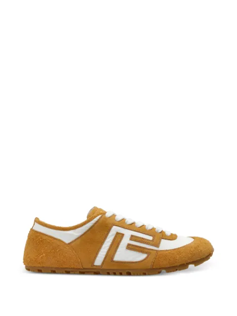 Balmain Racer 45 suede-panel sneakers Yellow GM0VI408TRNC
