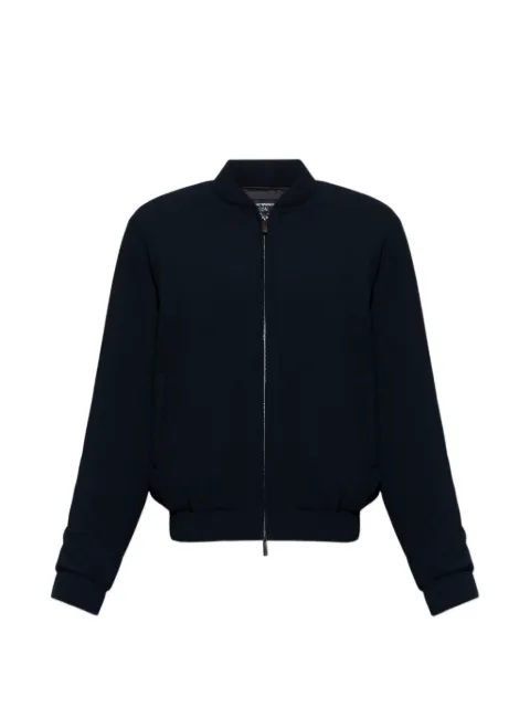 Emporio Armani zip-up bomber jacket Blue EM000358TE14101