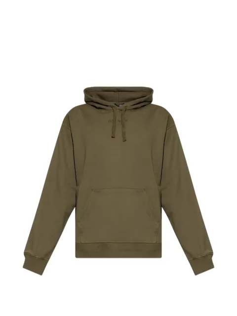 Balmain logo-embroidered hoodie Green GH0JR007BD10