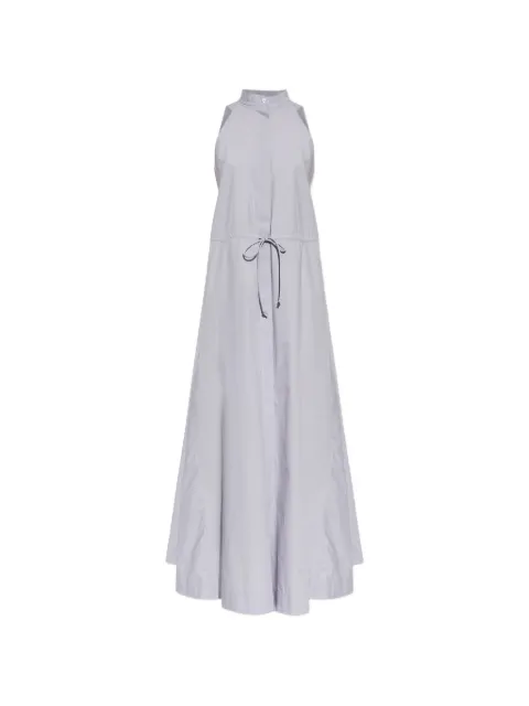 Emporio Armani drawstring-waist halterneck dress Purple EW003115AF10010