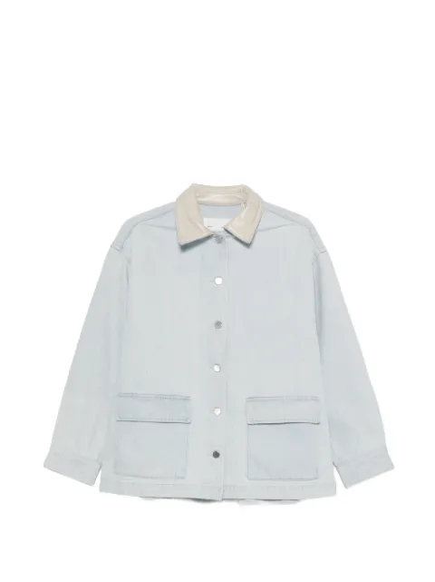 AGOLDE contrast-collar denim jacket Blue A51331885
