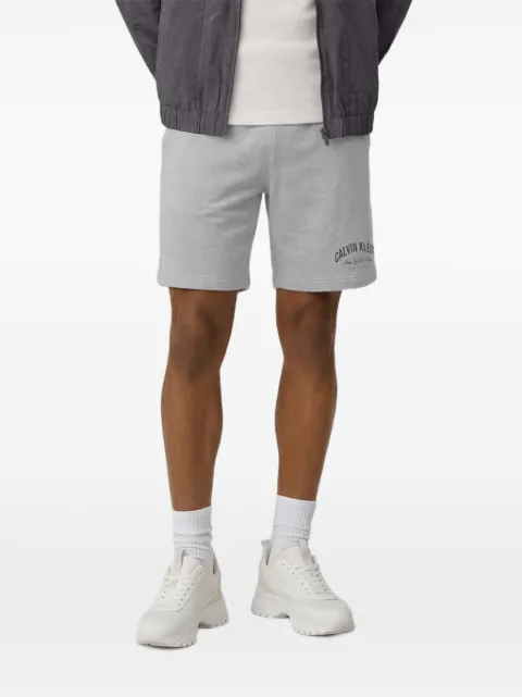 Calvin Klein logo-print shorts Grey LV04RF275GP79