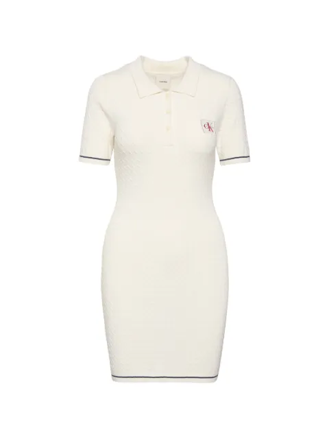 Calvin Klein cable-knit mini dress White LV047F323GYAS