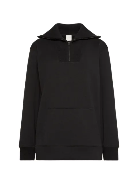 Calvin Klein oversized zip-collar sweatshirt Black LV044F203GUB1