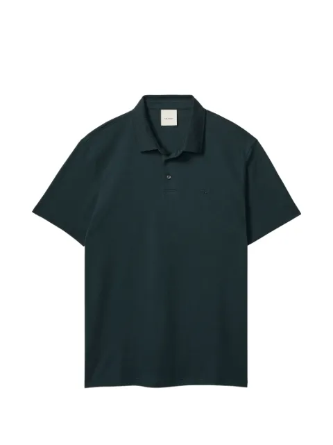 Calvin Klein logo-embroidered polo shirt Green LV04LB276GPZM