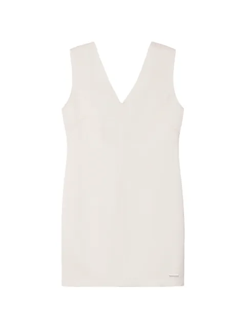 Calvin Klein V-neck sleeveless dress Neutrals LV044F012GYAS