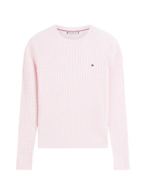 Tommy Hilfiger cable-knit sweater Pink WW0WW44993