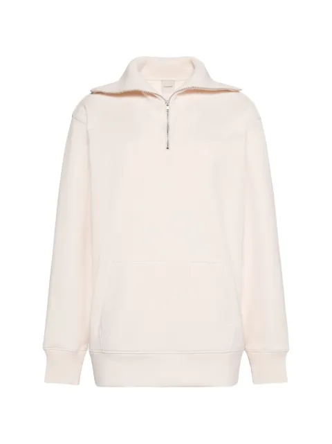 Calvin Klein quarter-zip oversized sweatshirt White LV044F203GYAS