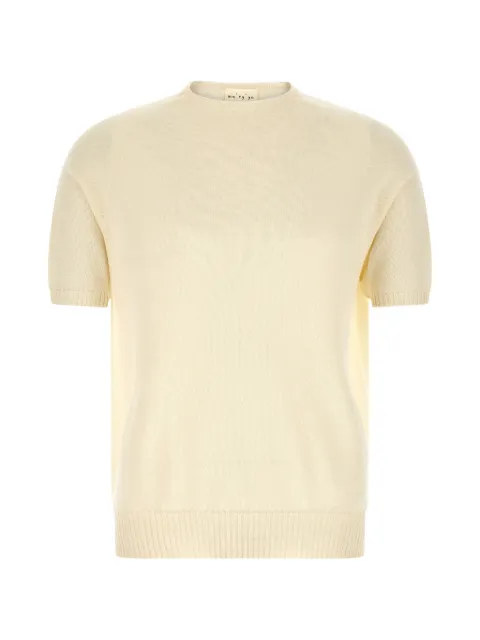 Ma'ry'ya short-sleeved sweater Neutrals YSK026B1
