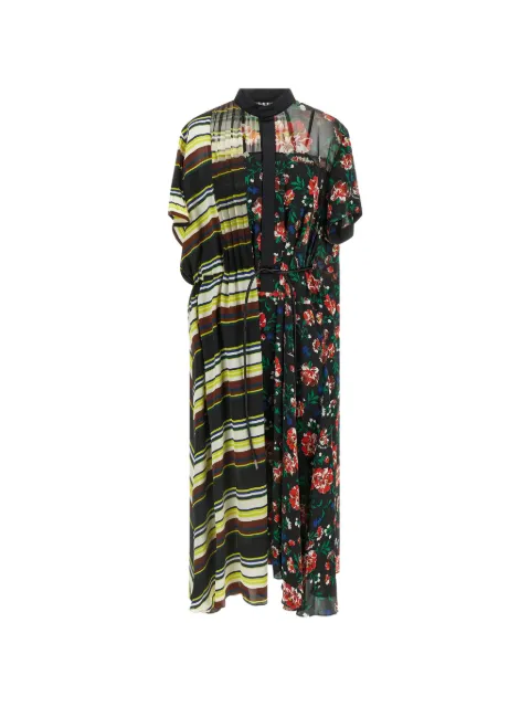 sacai polo-collar dress Black 2608524