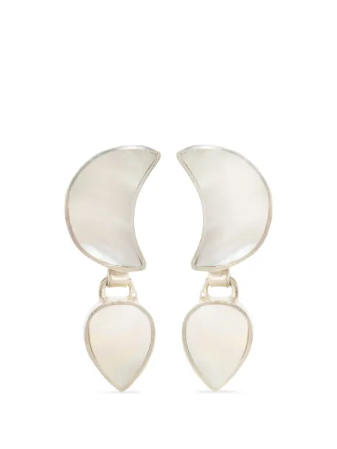 FREYA ROSE petite moon earrings Silver WARRIORESSPETITEMOONEARRINGSSILVER