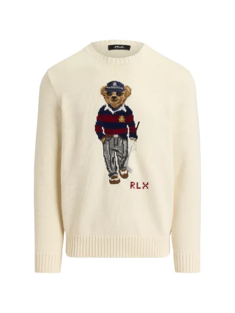 RLX Ralph Lauren Polo Bear Performance sweater Neutrals 785B19057