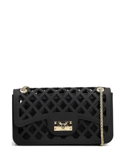 Marc Ellis cut-out detail shoulder bag Black FLATBASKET