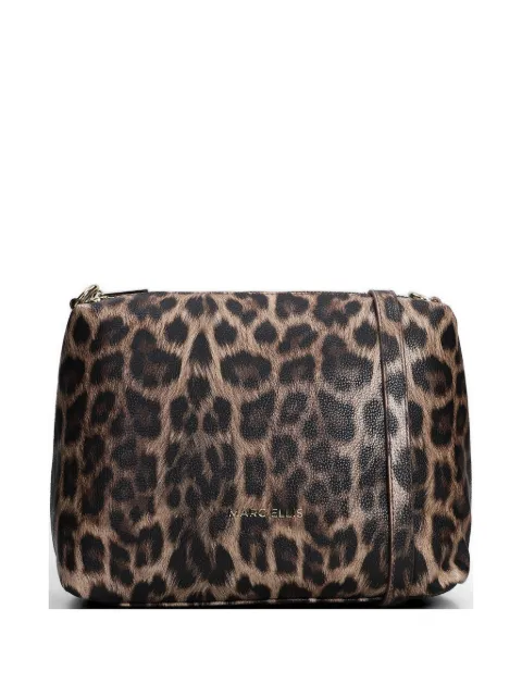 Marc Ellis Holly Leo leopard-print shoulder bag Neutrals HOLLYLEO