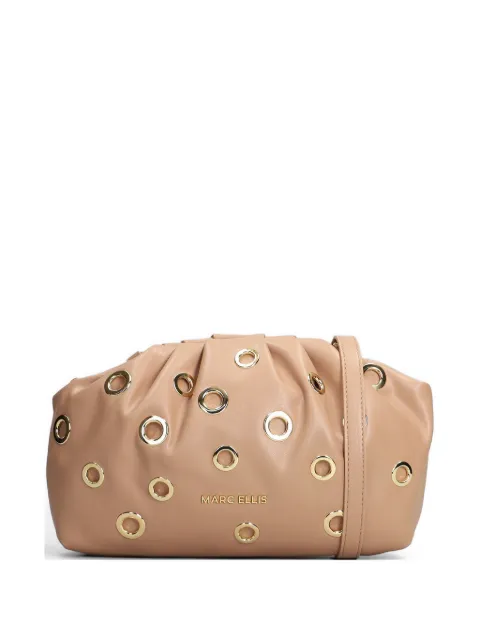 Marc Ellis Daphne Studs eyelet-embellished shoulder bag Neutrals DAPHNESTUDS