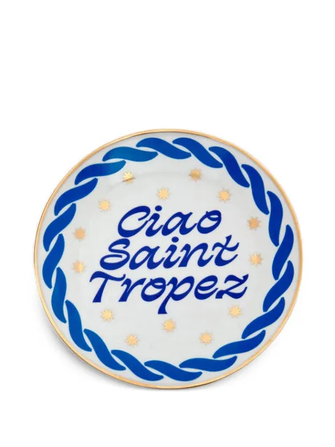 Bitossi Home Ciao Saint Tropez round plate White CIA00109