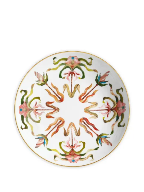 L'Objet Grand Tour floral bowl White GT171